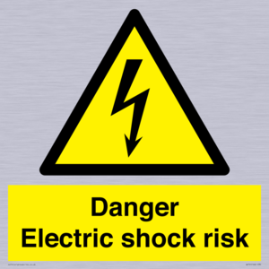 Danger Electric shock risk